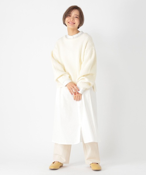 studio CLIP（スタディオクリップ）の「【低身長向けアイテム/WEB限定】ストレートチノパンツ（チノパンツ・レディース・ベージュ/アイボリー・SMALL/MEDIUM）」の3枚目の写真