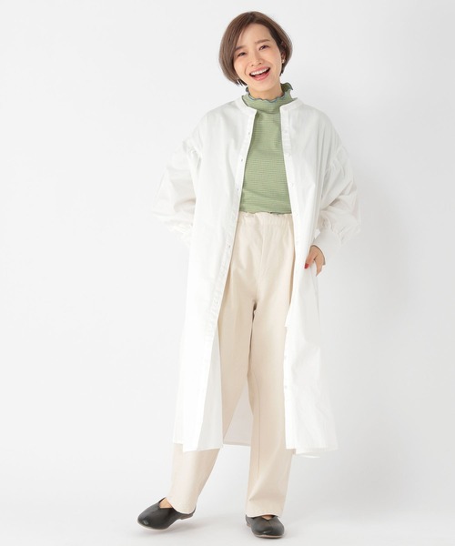 studio CLIP（スタディオクリップ）の「【低身長向けアイテム/WEB限定】ストレートチノパンツ（チノパンツ・レディース・ベージュ/アイボリー・SMALL/MEDIUM）」の4枚目の写真