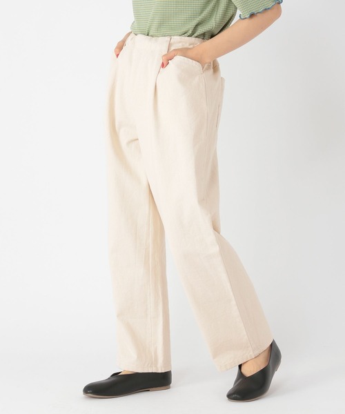 studio CLIP（スタディオクリップ）の「【低身長向けアイテム/WEB限定】ストレートチノパンツ（チノパンツ・レディース・ベージュ/アイボリー・SMALL/MEDIUM）」の8枚目の写真