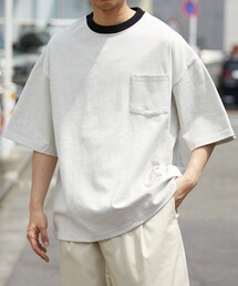 FREAK'S STORE | WEB限定 ビッグシルエット マックスウェイト クルーネック ポケットTシャツ/ポケT/ヘビーウェイト/リンガーTシャツ(Tシャツ/カットソー)