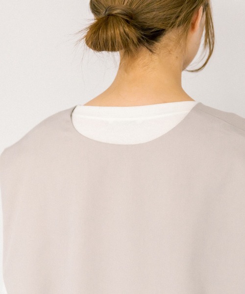 OLIVE des OLIVE（オリーブデオリーブ）の「サイドベルトジレ（ベスト・レディース・オフホワイト/ネイビー/グレイッシュベージュ・FREE）」の19枚目の写真