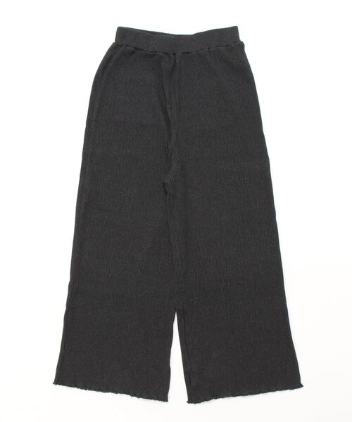 Samansa Mos2（サマンサ モスモス）の「ストレッチリブペチパンツ（レギンス/スパッツ・レディース・オフホワイト/チャコール/ベージュ・ﾌﾘ-）」の3枚目の写真