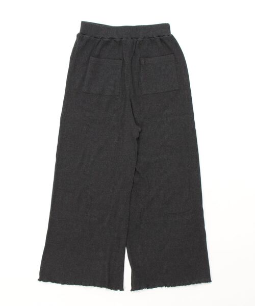 Samansa Mos2（サマンサ モスモス）の「ストレッチリブペチパンツ（レギンス/スパッツ・レディース・オフホワイト/チャコール/ベージュ・ﾌﾘ-）」の4枚目の写真