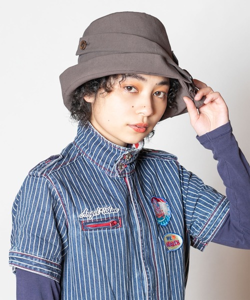 最終価格　新品　カシラ　ca4la 高級感レース生地×カーキ生地切替♪ハット AINA(ONESIZE NATURAL): ハット｜帽子通販｜CA4LA（カシラ）公式