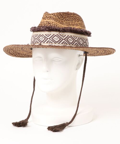 チャイハネ(チャイハネ)の「【チャイハネ】サーシャハット(ハット・レディース・ブラウン/ナチュラル・FREE)」の2枚目の写真