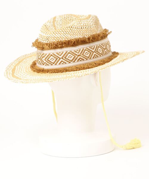 チャイハネ(チャイハネ)の「【チャイハネ】サーシャハット(ハット・レディース・ブラウン/ナチュラル・FREE)」の4枚目の写真