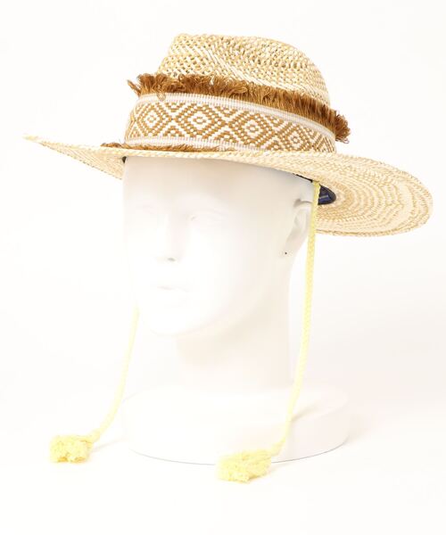チャイハネ(チャイハネ)の「【チャイハネ】サーシャハット(ハット・レディース・ブラウン/ナチュラル・FREE)」の3枚目の写真