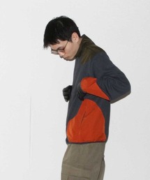 PAM LEAF LITTER MICRO GRID ZIP THROUGH JACKET