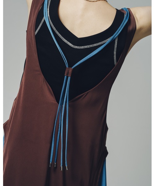 led.tokyo(レッドトウキョウ)の「【led.tokyo】ステッチカラー2WAY U/Vネックトップ (ZOZO限定カラー:グリーン)(Tシャツ/カットソー・レディース・ブラック/ホワイト/ベージュ/グリーン・M)」の9枚目の写真