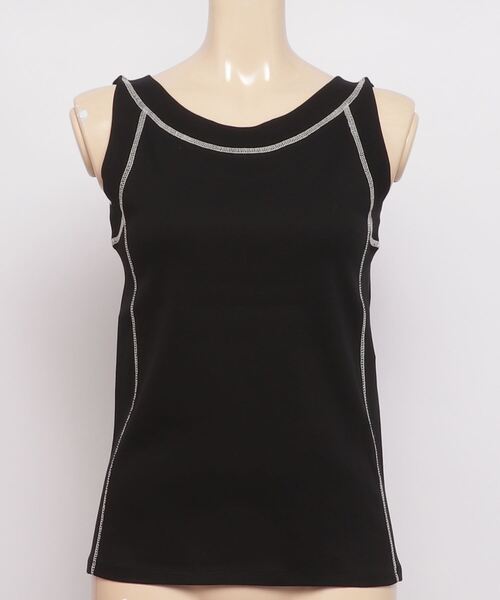 led.tokyo(レッドトウキョウ)の「【led.tokyo】ステッチカラー2WAY U/Vネックトップ (ZOZO限定カラー:グリーン)(Tシャツ/カットソー・レディース・ブラック/ホワイト/ベージュ/グリーン・M)」の19枚目の写真