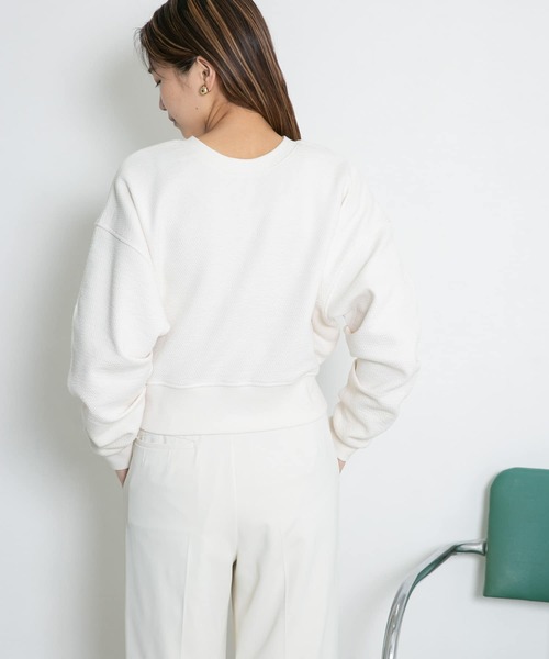 KBF（ケイビーエフ）の「2WAYスナップボタンカーディガン（カーディガン/ボレロ・レディース・ラベンダー/アイボリー/ネイビー・ONE）」の7枚目の写真