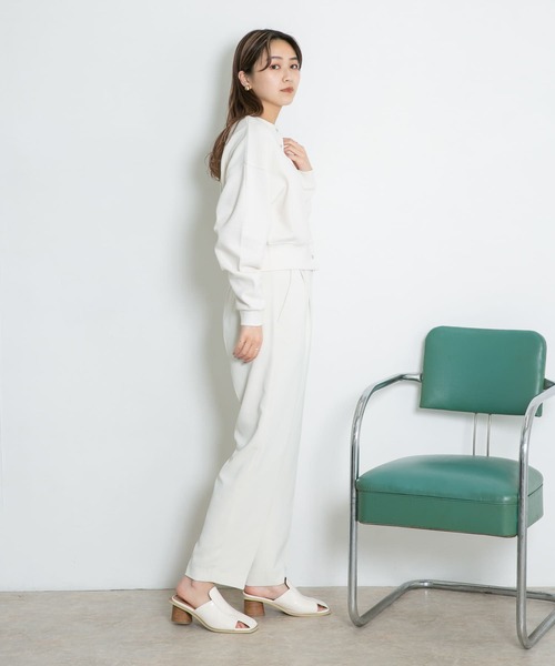 KBF（ケイビーエフ）の「2WAYスナップボタンカーディガン（カーディガン/ボレロ・レディース・ラベンダー/アイボリー/ネイビー・ONE）」の10枚目の写真