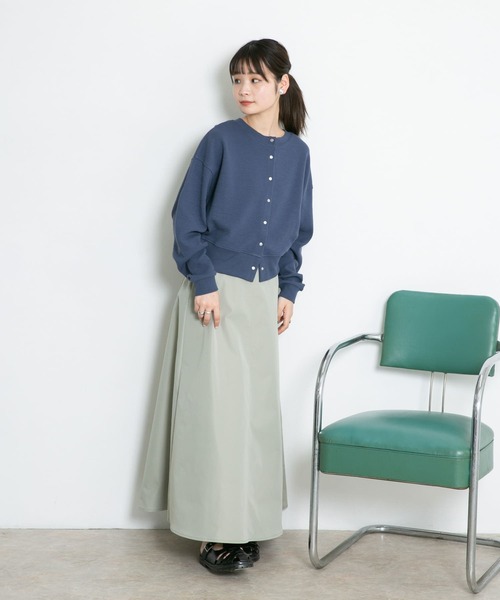 KBF（ケイビーエフ）の「2WAYスナップボタンカーディガン（カーディガン/ボレロ・レディース・ラベンダー/アイボリー/ネイビー・ONE）」の17枚目の写真