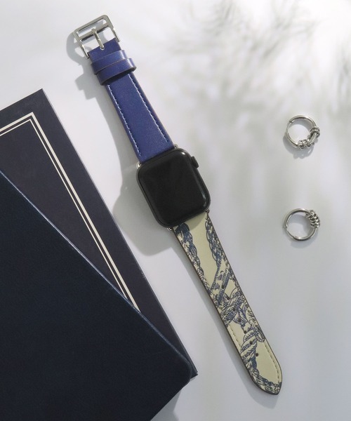 Urban Coral(アーバンコーラル)の「Apple Watch Band / アップルウォッチ バンド バイカラーレザー / Urban Coral(デジタル腕時計・レディース・ブラック×ホワイト/ブルー系その他/イエロー系その他/ピンク系その他/オレンジ系その他/ピンク系その他2/オレンジ系その他2/ネイビー系/ブルー系/ブラック系その他・40mm/44mm)」の5枚目の写真