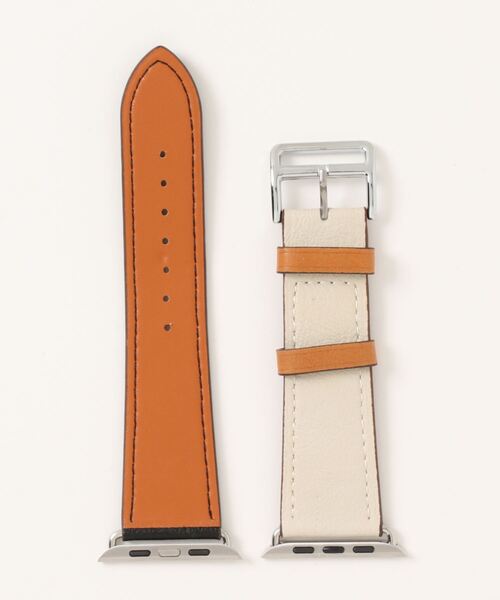 Urban Coral(アーバンコーラル)の「Apple Watch Band / アップルウォッチ バンド バイカラーレザー / Urban Coral(デジタル腕時計・レディース・ブラック×ホワイト/ブルー系その他/イエロー系その他/ピンク系その他/オレンジ系その他/ピンク系その他2/オレンジ系その他2/ネイビー系/ブルー系/ブラック系その他・40mm/44mm)」の2枚目の写真