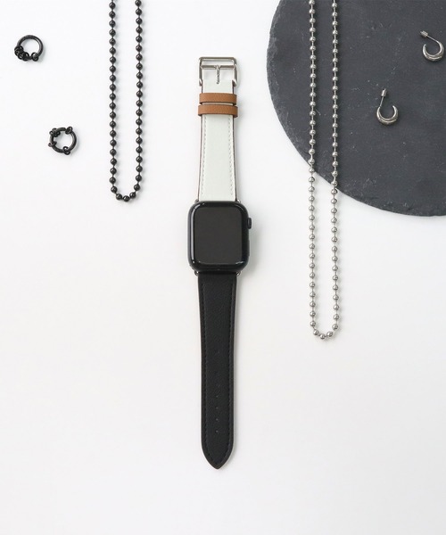 Urban Coral(アーバンコーラル)の「Apple Watch Band / アップルウォッチ バンド バイカラーレザー / Urban Coral(デジタル腕時計・レディース・ブラック×ホワイト/ブルー系その他/イエロー系その他/ピンク系その他/オレンジ系その他/ピンク系その他2/オレンジ系その他2/ネイビー系/ブルー系/ブラック系その他・40mm/44mm)」の13枚目の写真
