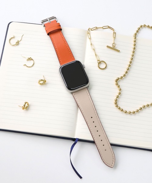 Urban Coral(アーバンコーラル)の「Apple Watch Band / アップルウォッチ バンド バイカラーレザー / Urban Coral(デジタル腕時計・レディース・ブラック×ホワイト/ブルー系その他/イエロー系その他/ピンク系その他/オレンジ系その他/ピンク系その他2/オレンジ系その他2/ネイビー系/ブルー系/ブラック系その他・40mm/44mm)」の15枚目の写真