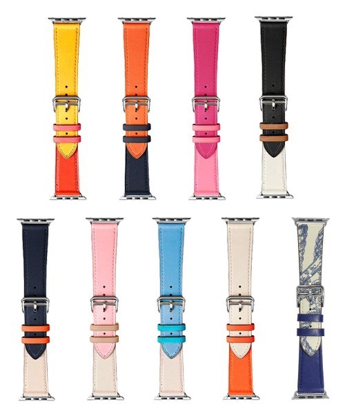 Urban Coral(アーバンコーラル)の「Apple Watch Band / アップルウォッチ バンド バイカラーレザー / Urban Coral(デジタル腕時計・レディース・ブラック×ホワイト/ブルー系その他/イエロー系その他/ピンク系その他/オレンジ系その他/ピンク系その他2/オレンジ系その他2/ネイビー系/ブルー系/ブラック系その他・40mm/44mm)」の12枚目の写真