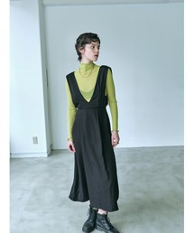 HANNE | ｾﾐﾀｲﾄｼﾙｴｯﾄｼﾞｬﾝｽｶ(ジャンパースカート)