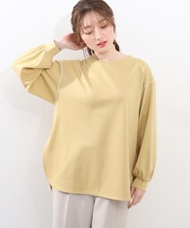 DRESKIP | 配色メロ－ゆったりプルオーバー(Tシャツ/カットソー)