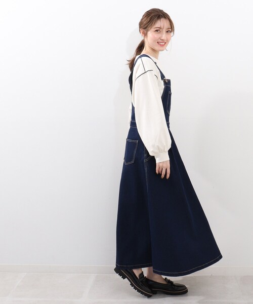 DRESKIP（ドレスキップ）の「◆配色メロ－ゆったりプルオーバー（Tシャツ/カットソー・レディース・レモンイエロー/ライトグリーン/ブラック/オフホワイト・03/04/02）」の9枚目の写真