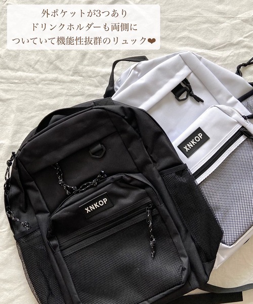 Cham.(チャム)の「メッシュバックパック(バックパック/リュック・レディース・ホワイト/ブラック・F)」の4枚目の写真