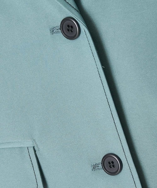 A de a.v.v(アードアー・ヴェ・ヴェ)の「(SET UP対応)配色ステッチテーラードジャケット(テーラードジャケット・レディース・グリーン/ブラウン・38/36)」の8枚目の写真