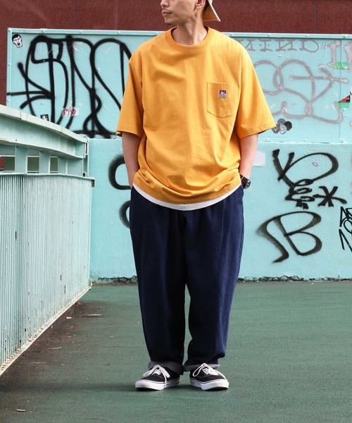 BEN DAVIS(ベンデイビス)の「【BEN DAVIS】ベーシックポケットTシャツ(Tシャツ/カットソー・メンズ・グリーン/イエロー/パープル/ホワイト/ライトグレー/ブラック・S/M/L/XL)」の15枚目の写真