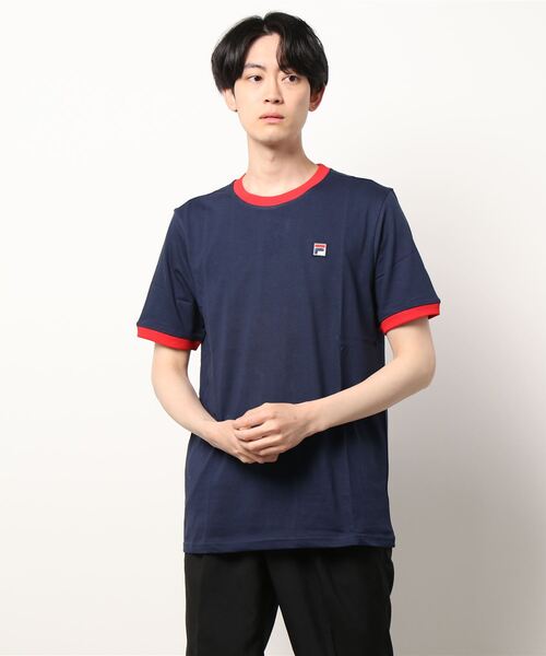 FILA（フィラ）の「【FILA】（UN）MARCONI CREW TEE（Tシャツ/カットソー・メンズ・パープル/グリーン/ホワイト/ネイビー・MEDIUM/X-LARGE/LARGE）」の3枚目の写真