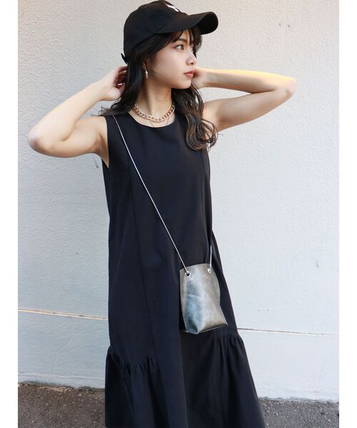 MURUA(ムルーア)の「サイドティアードワンピース(ワンピース・レディース・ブラック/ベージュ/グリーン・FREE)」の13枚目の写真