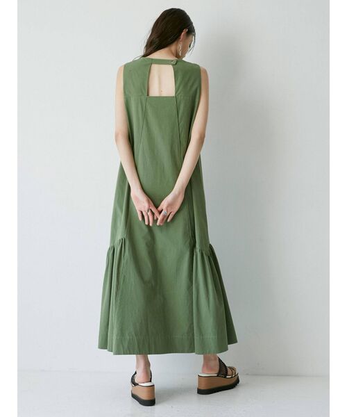 MURUA(ムルーア)の「サイドティアードワンピース(ワンピース・レディース・ブラック/ベージュ/グリーン・FREE)」の17枚目の写真