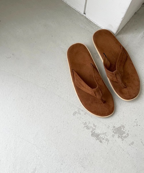 CANAL JEAN（キャナルジーン）の「El mar(エルマール) フェイクスエードトングサンダル（サンダル・レディース・ブラック/ベージュ/ブラウン・SMALL/MEDIUM/LARGE/X-LARGE/XXL）」の9枚目の写真