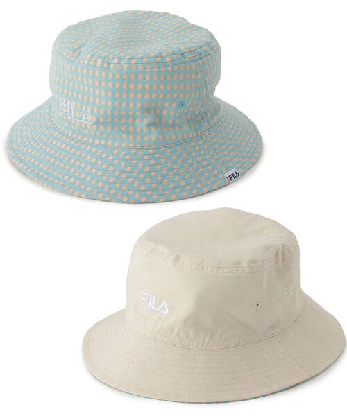 FILA(フィラ)の「【FILA】リバーシブルバケハ(ハット・キッズ・アイボリー/ブラック/ライトグリーン・00)」の4枚目の写真