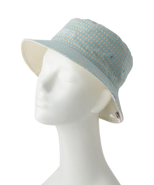 FILA(フィラ)の「【FILA】リバーシブルバケハ(ハット・キッズ・アイボリー/ブラック/ライトグリーン・00)」の12枚目の写真