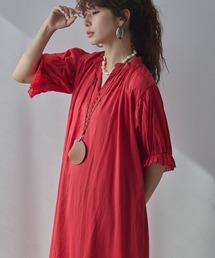 bohmal（ボマール）の「【高身長サイズ有】インド綿スキッパーロングワンピース（ワンピース）」