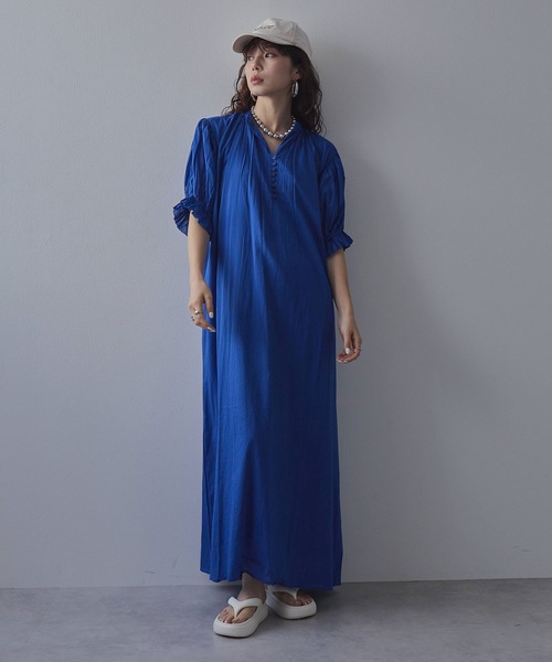 bohmal（ボマール）の「【高身長サイズ有】インド綿スキッパーロング