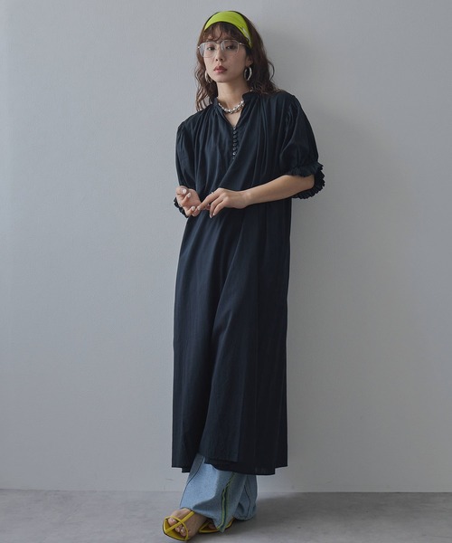 bohmal（ボマール）の「【高身長サイズ有】インド綿スキッパーロング