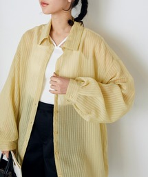 forksy.（フォルクシー）の「【forksy.】シアーストライプビッグシャツ（シャツ/ブラウス・レディース）」