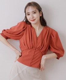 パワショルコルセットブラウス