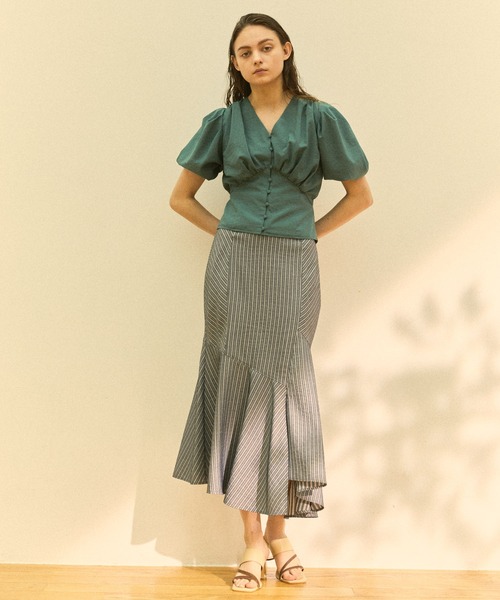 LADYMADE（レディメイド）の「パワショルコルセットブラウス（シャツ/ブラウス・レディース・グリーン/ブラック/オフホワイト/オレンジ系その他・FREE）」の11枚目の写真