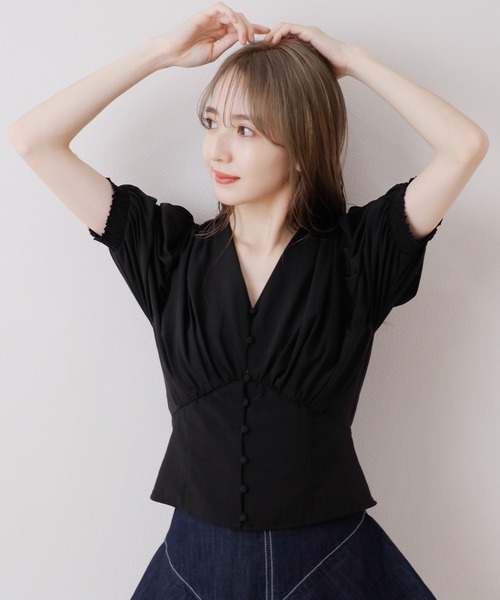 LADYMADE（レディメイド）の「パワショルコルセットブラウス（シャツ/ブラウス・レディース・グリーン/ブラック/オフホワイト/オレンジ系その他・FREE）」の17枚目の写真