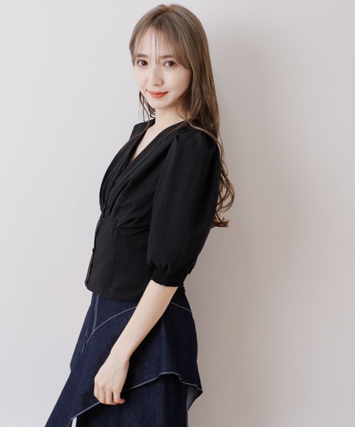 LADYMADE（レディメイド）の「パワショルコルセットブラウス（シャツ/ブラウス・レディース・グリーン/ブラック/オフホワイト/オレンジ系その他・FREE）」の16枚目の写真