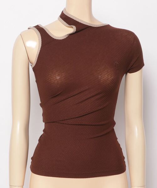 tシャツ THE OPEN PRODUCT ONE SHOULDER CUT-OUT TOP GTO222TS007 レディース TheOpen Product tシャツ THE OPEN PRODUCT ONE SHOULDER CUT