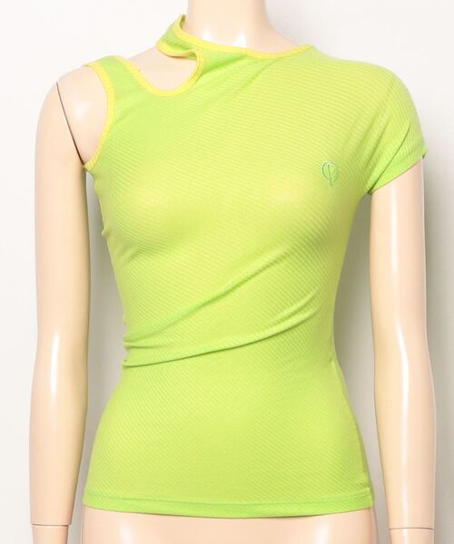 TheOpen Product（ザオープンプロダクト）の「THE OPEN PRODUCT ONE SHOULDER CUT-OUT TOP GTO222TS007（Tシャツ/カットソー・レディース・ブラウン/グリーン・1）」の18枚目の写真