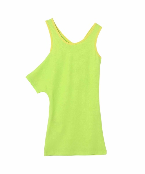 TheOpen Product（ザオープンプロダクト）の「THE OPEN PRODUCT ONE SHOULDER CUT-OUT TOP GTO222TS007（Tシャツ/カットソー・レディース・ブラウン/グリーン・1）」の22枚目の写真