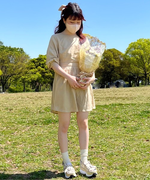 apres jour by yuririn(アプレジュールバイユリリン)の「【yuririn*×apres jour】リボンミニワンピース【ZOZOTOWN限定アイテム】(ワンピース・レディース・ベージュ/アイボリー/モカ・SMALL/MEDIUM/X-LARGE)」の14枚目の写真