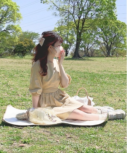apres jour by yuririn(アプレジュールバイユリリン)の「【yuririn*×apres jour】リボンミニワンピース【ZOZOTOWN限定アイテム】(ワンピース・レディース・ベージュ/アイボリー/モカ・SMALL/MEDIUM/X-LARGE)」の8枚目の写真