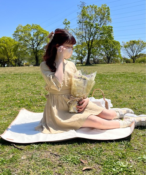 apres jour by yuririn(アプレジュールバイユリリン)の「【yuririn*×apres jour】リボンミニワンピース【ZOZOTOWN限定アイテム】(ワンピース・レディース・ベージュ/アイボリー/モカ・SMALL/MEDIUM/X-LARGE)」の5枚目の写真