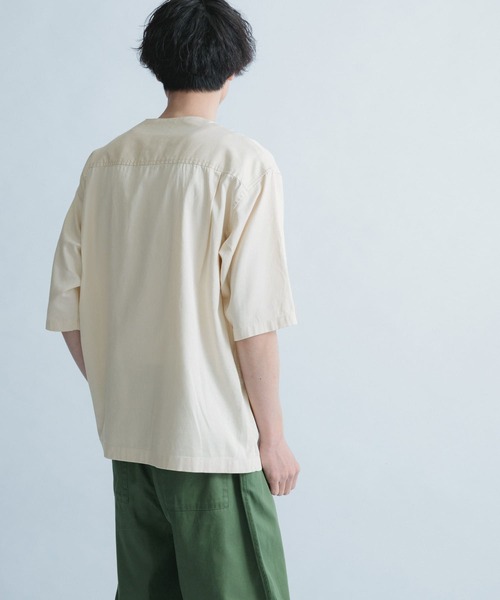 FORK&SPOON(フォークアンドスプーン)の「FORK&SPOON ハーフジッププルオーバーシャツ(シャツ/ブラウス・メンズ・ネイビー/アイボリー・5/4)」の19枚目の写真