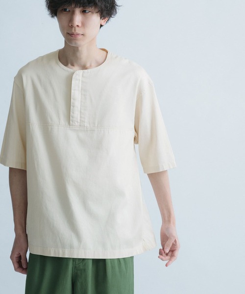 FORK&SPOON(フォークアンドスプーン)の「FORK&SPOON ハーフジッププルオーバーシャツ(シャツ/ブラウス・メンズ・ネイビー/アイボリー・5/4)」の13枚目の写真